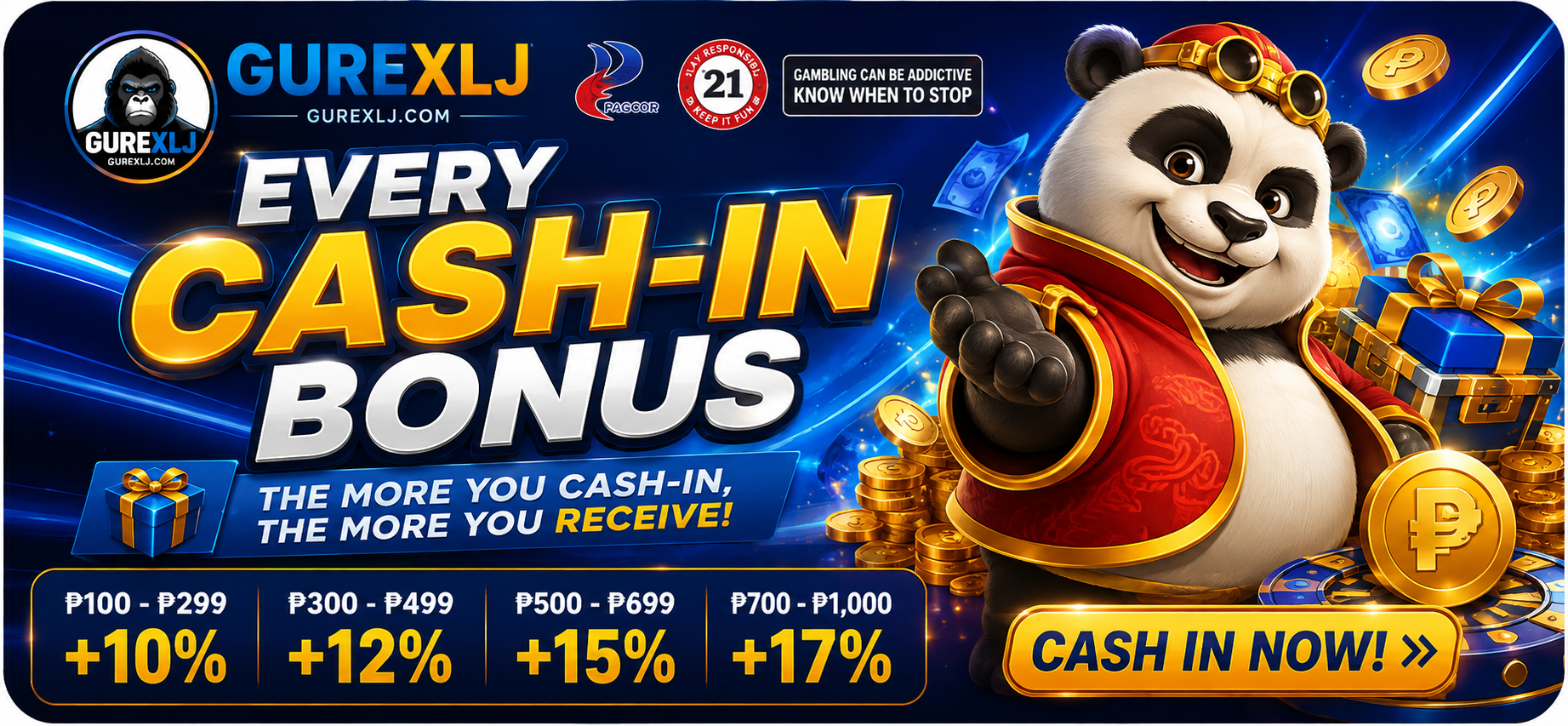EVERY CASH-IN BONUS